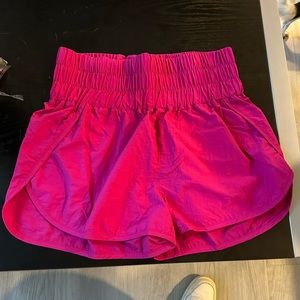 hot pink zenana high waisted shorts